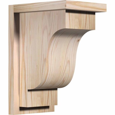 Ekena Millwork Newport Smooth Corbel w/Backplate, Douglas Fir, 7 1/2"W x 10"D x 14"H COR08X10X14NEW01SDF